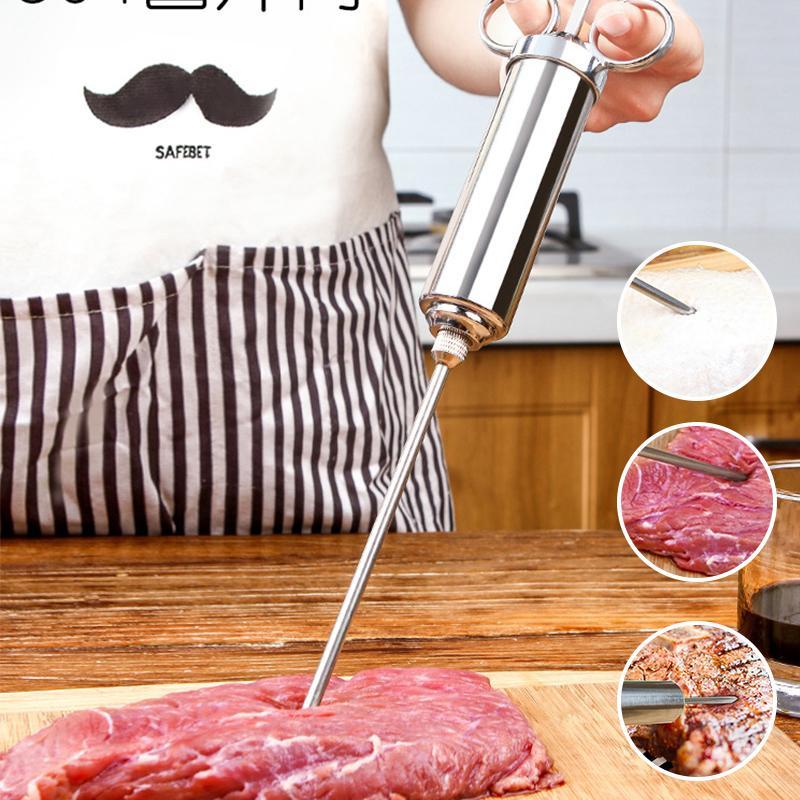 Stainless Steel Spice Syringe for Marinating