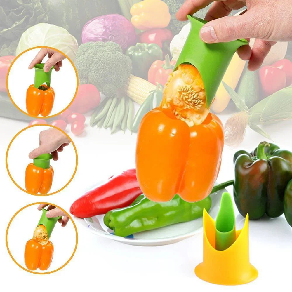 Set of 2 Capsicum Corers for Quick Coring