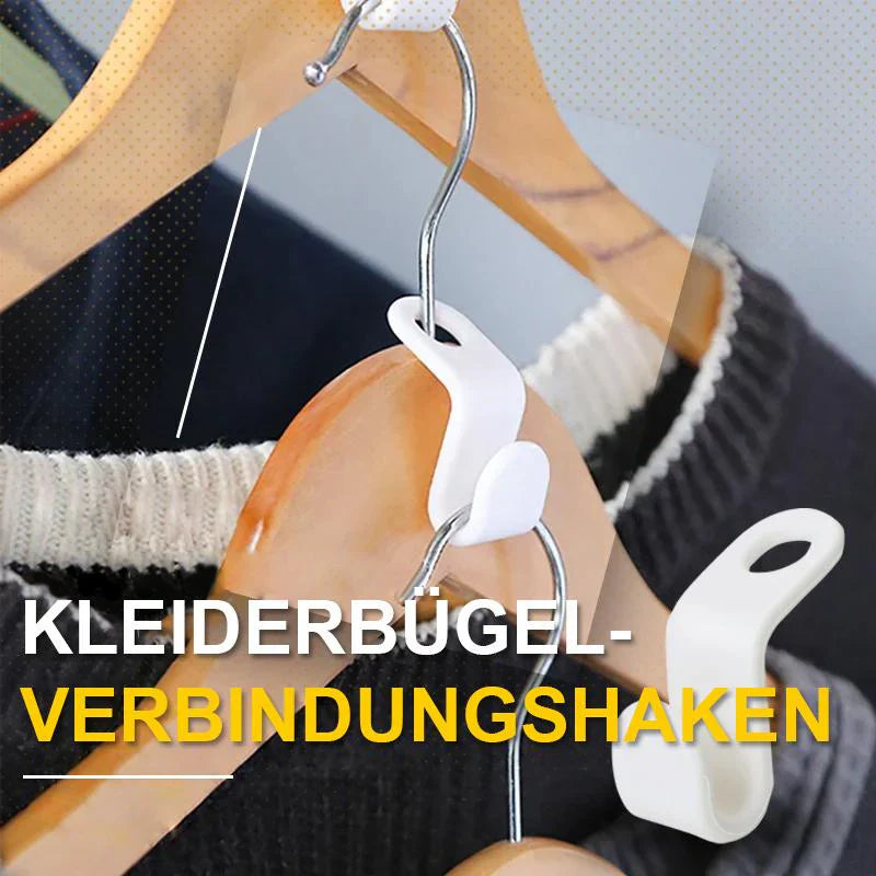 Space - Saving Connecting Hooks for Clothes Hangers (6 Pieces)