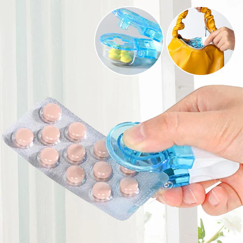 Compact Travel Pill Box with Lid