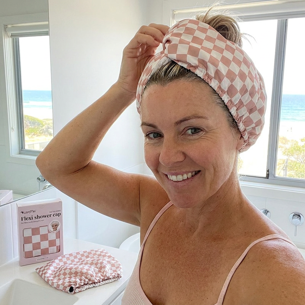 Practical Shower Cap – Waterproof Hair Care Cap to Protect Against Frizz & Moisture