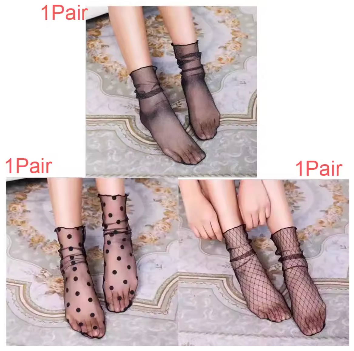Silk - Look Socks (3 Pcs.)