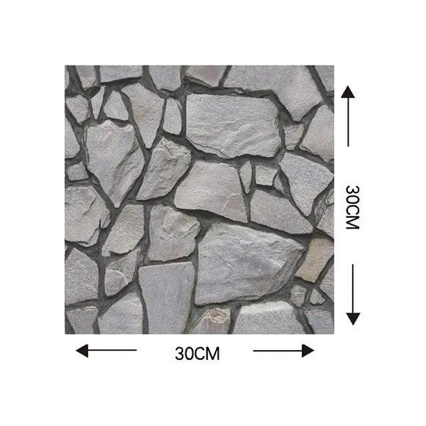 3d Rock Wall Stickers (10 Pieces)