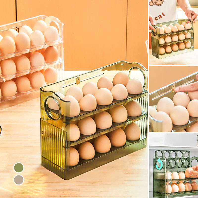 Self-turning Egg Box for Longer Freshness