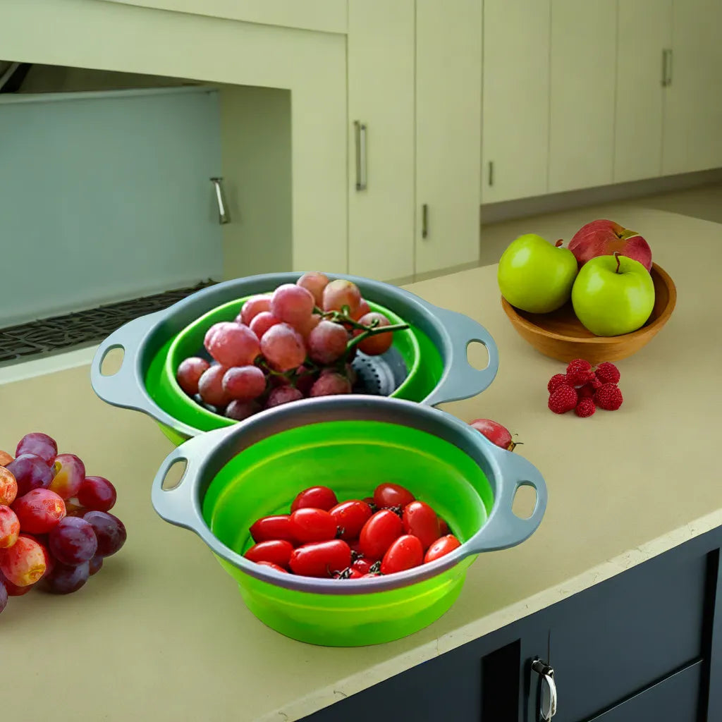 Silicone Strainers for Effortless Pouring (2 Pieces)