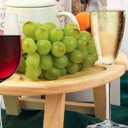 Folding Wooden Table for Picnics