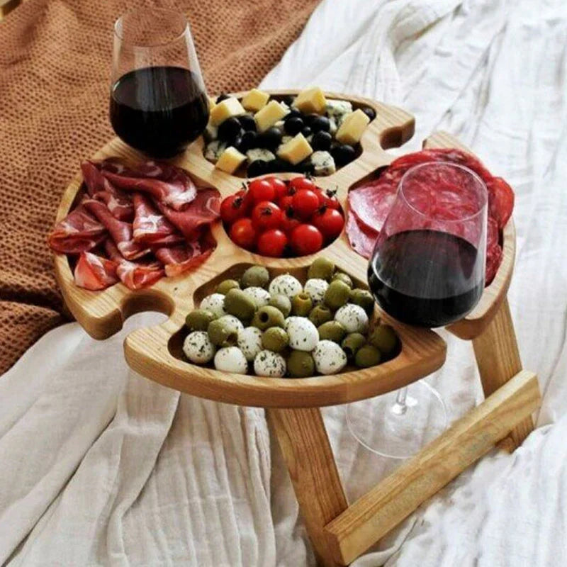 Folding Wooden Table for Picnics