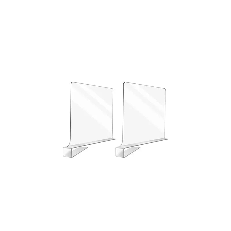 Acrylic Shelf Dividers for Neatly Organised Cupboards