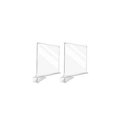 Acrylic Shelf Dividers for Neatly Organised Cupboards