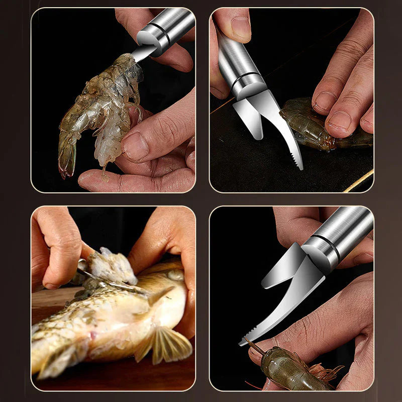 5 - In-1 Knife for Prawn and Fish Preparation