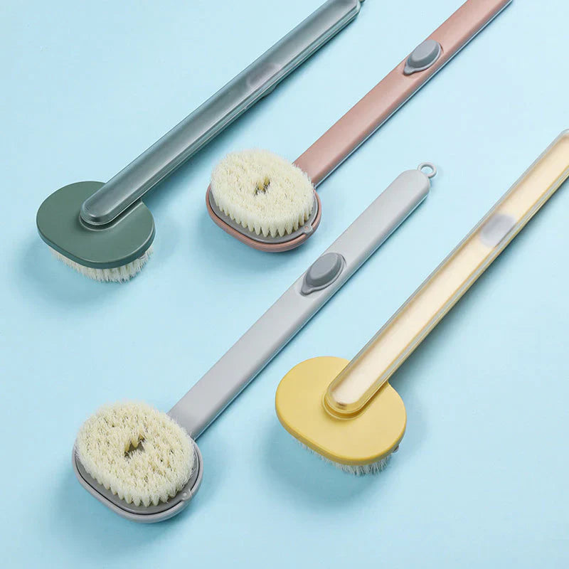 Bath Brush with Ergonomic Long Handle