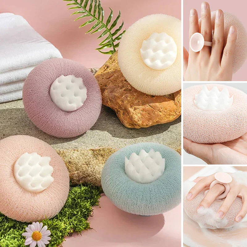Fluffy Blossom Sponge for Gentle Skin Care