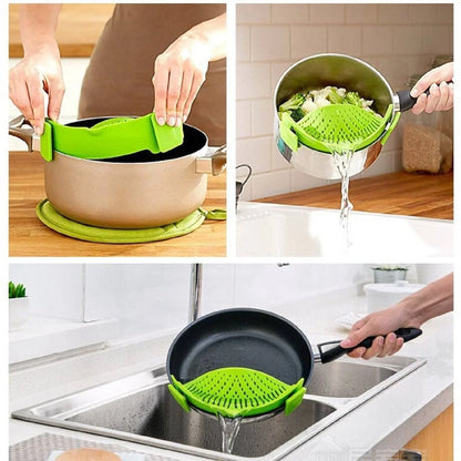 Universal Sieve Attachment for Pots & Pans