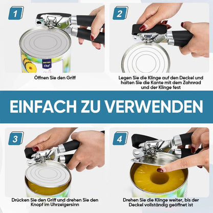 High - Quality Stainless Steel Can Opener with Multiple Functions