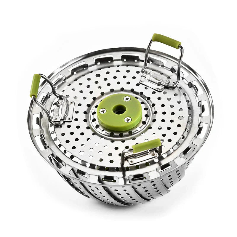 Space - Saving Stainless Steel Steamer Basket for Folding