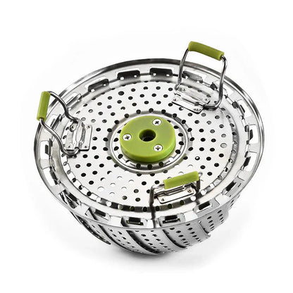 Space - Saving Stainless Steel Steamer Basket for Folding