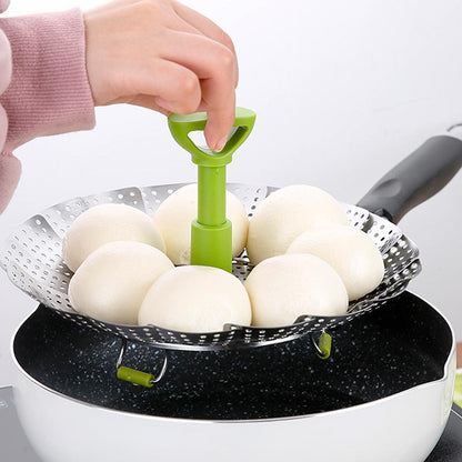 Space - Saving Stainless Steel Steamer Basket for Folding