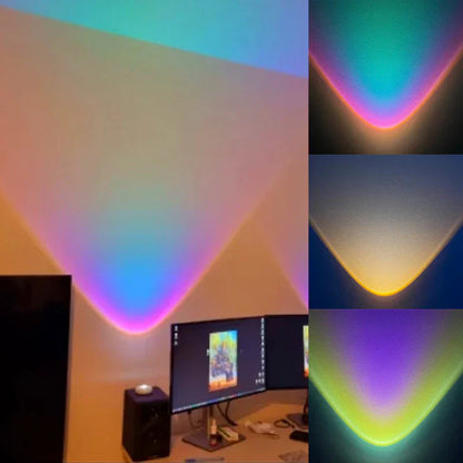 Under - Cabinet Light with Atmospheric Sunset Effect