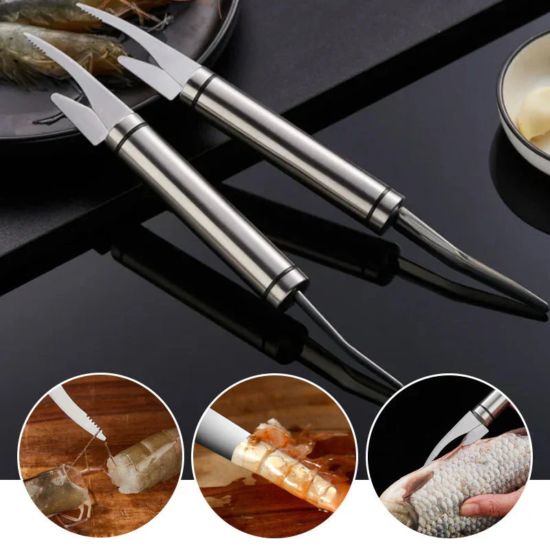 5 - In-1 Knife for Prawn and Fish Preparation