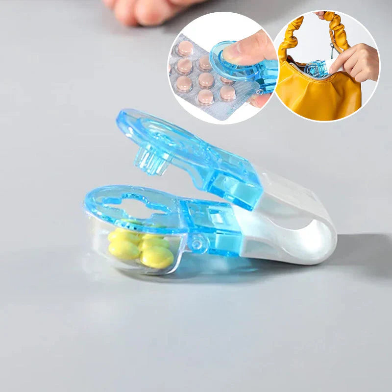 Compact Travel Pill Box with Lid
