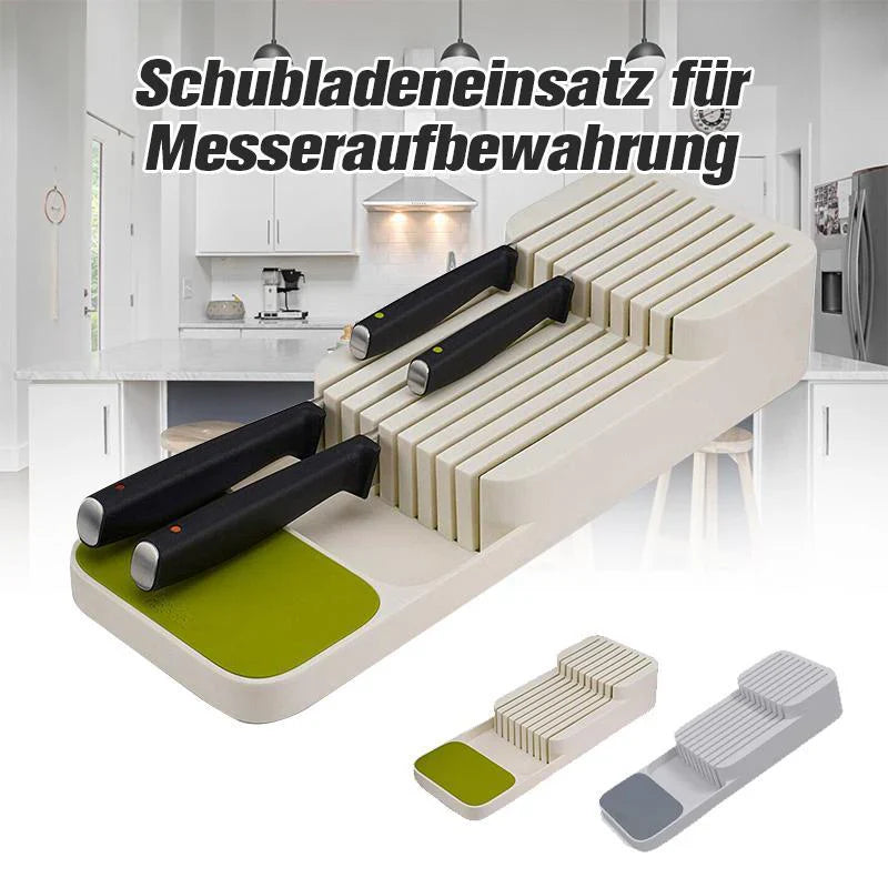 Secure Knife-Set Storage for Kitchen Drawers
