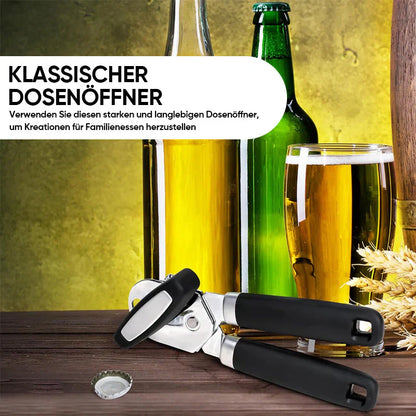 High - Quality Stainless Steel Can Opener with Multiple Functions