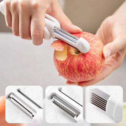 3 - In-1 Rotating Paring Knife with Multifunction