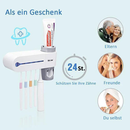 2 - In-1 Disinfectant Toothbrush Holder
