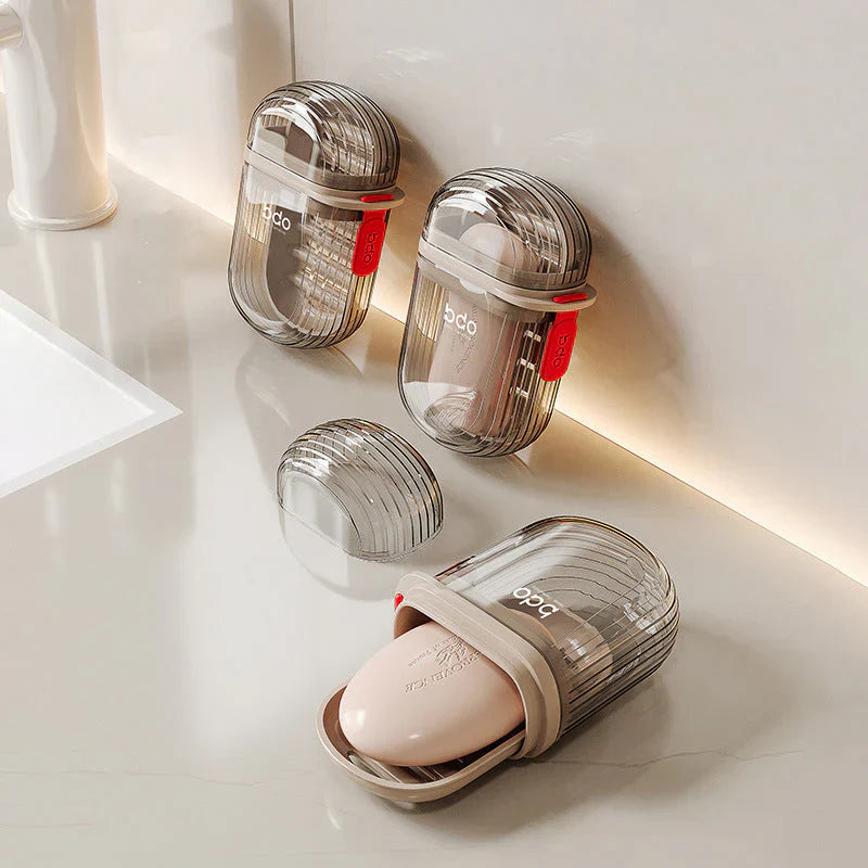Compact, Waterproof Soap Container for on the Go
