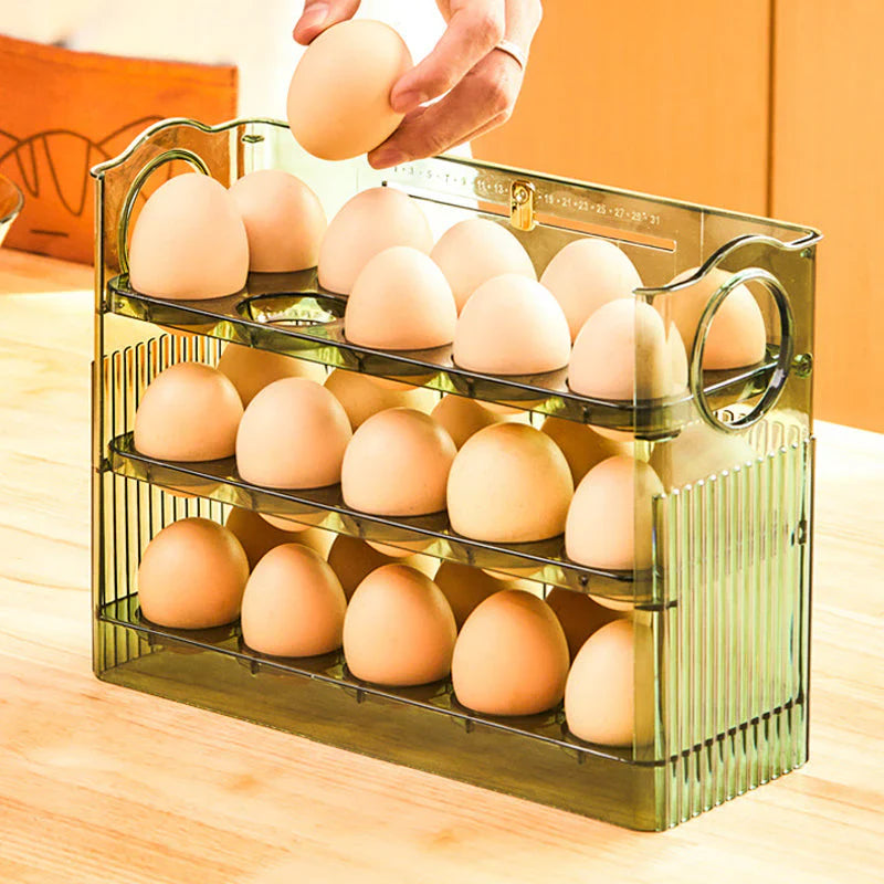 Self-turning Egg Box for Longer Freshness