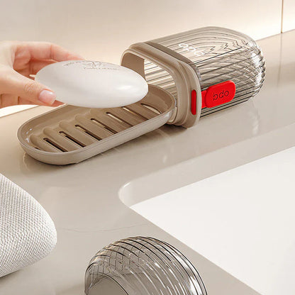 Compact, Waterproof Soap Container for on the Go
