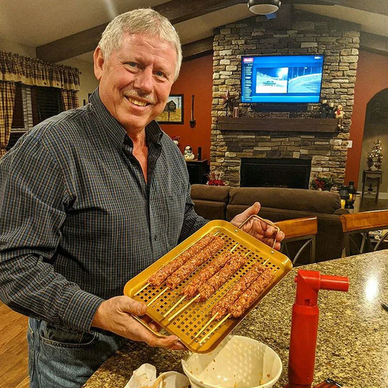 Practical Shashlik Mould for Perfectly Shaped Skewers