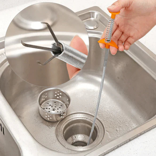 Long Cleaning Hook for Drain and Sink
