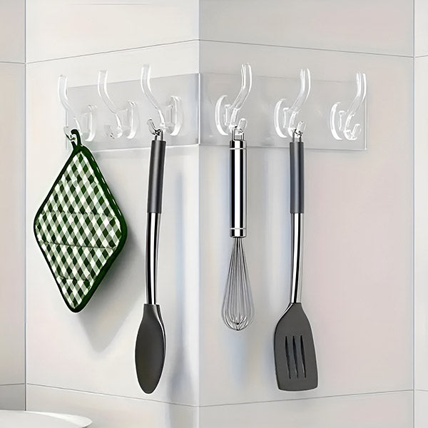 Self - Adhesive Hook Strip (6 Pieces)