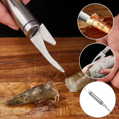5 - In-1 Knife for Prawn and Fish Preparation