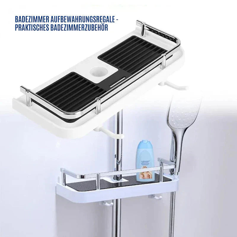 Adjustable Shower Shelf for Bar Mounting