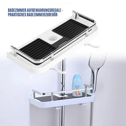 Adjustable Shower Shelf for Bar Mounting