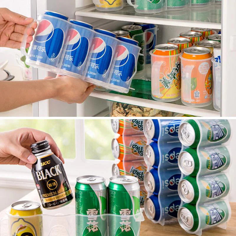 Stackable Beverage Holder for Fridge