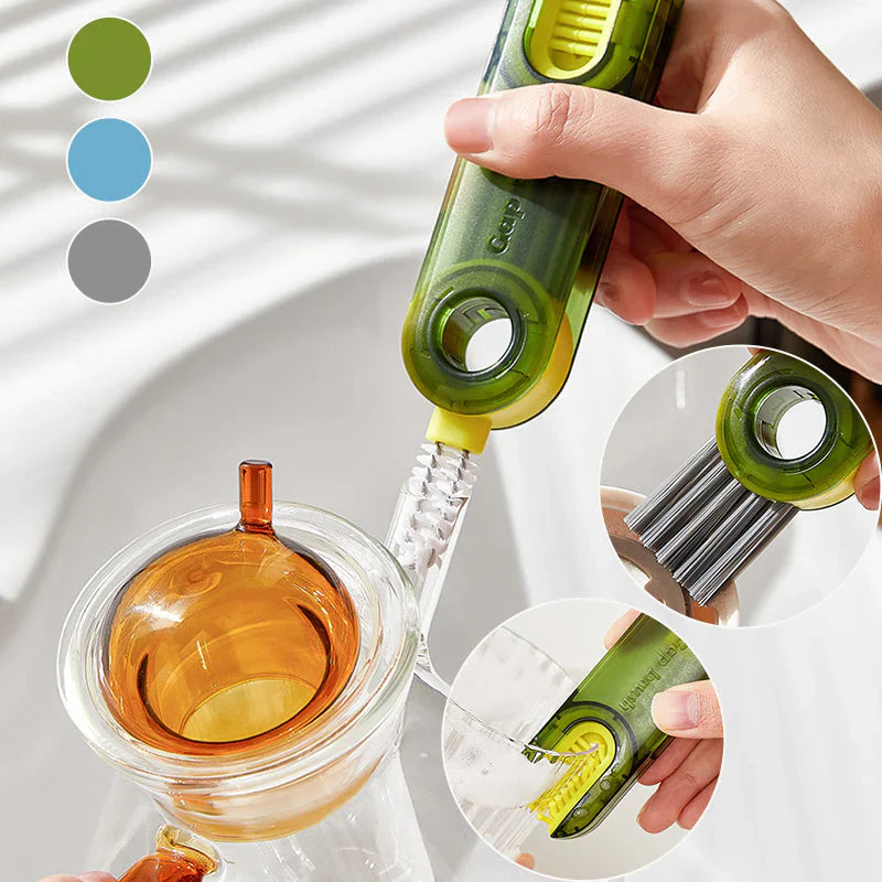 Multifunction Cleaning Brush for Cup Lids