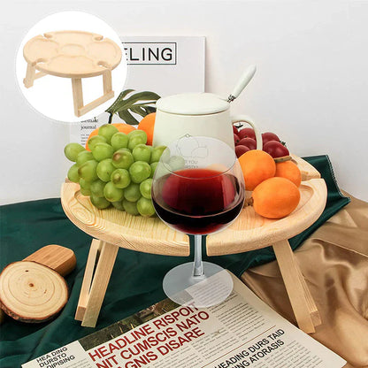 Folding Wooden Table for Picnics