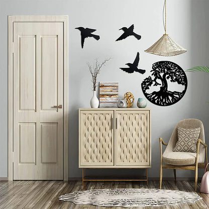 Elegant Metal Tree Wall Decoration
