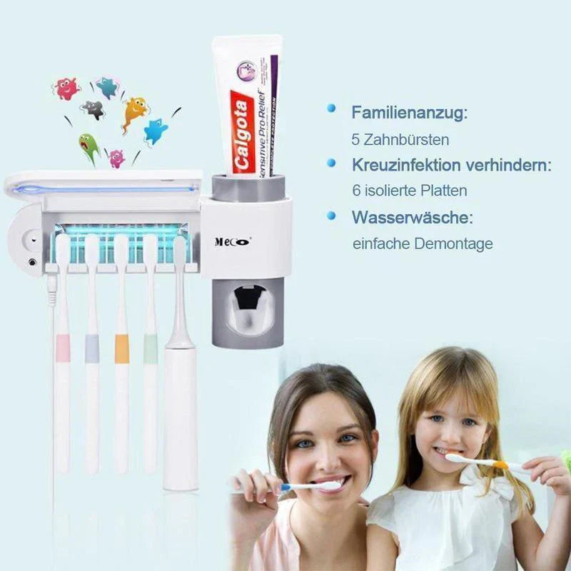 2 - In-1 Disinfectant Toothbrush Holder