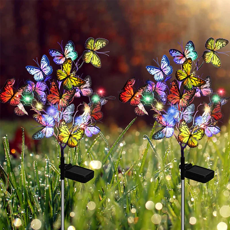 Solar - Powered Led Butterfly Lights for the Garden