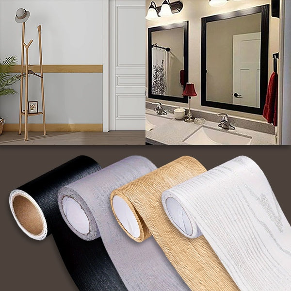 Wood Texture Skirting Sticker (5 M)