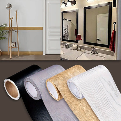 Wood Texture Skirting Sticker (5 M)