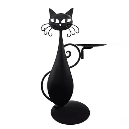 Decorative Candle Holder in the Shape of a Cat