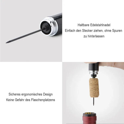 Compressed Air Wine Opener for Effortless Uncorking