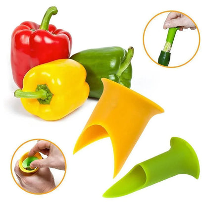 Set of 2 Capsicum Corers for Quick Coring