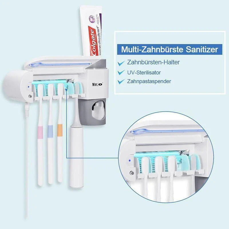 2 - In-1 Disinfectant Toothbrush Holder