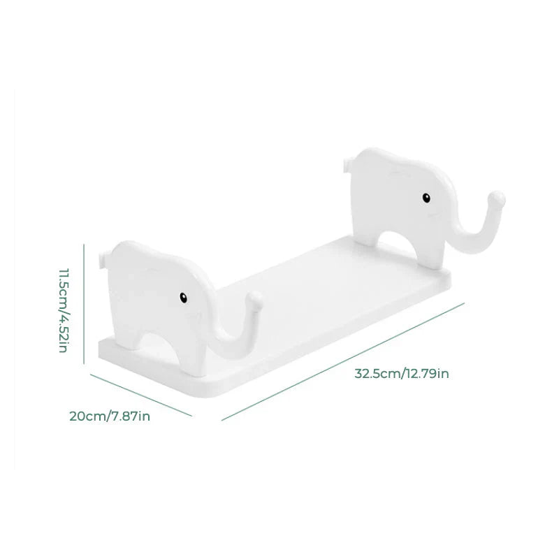 Versatile Storage Shelf in the Shape of an Elephant